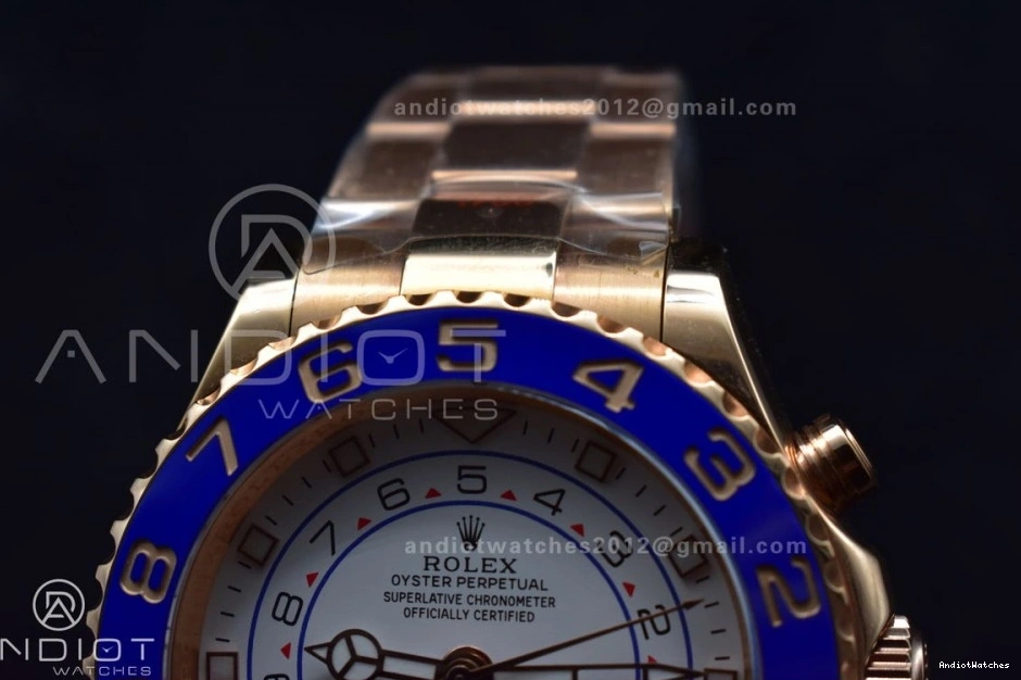 116685 YachtMaster RG on Edition Bracelet 1:1 II A Blue RG 1223 GMF Best TopPick Ceramic 1031
